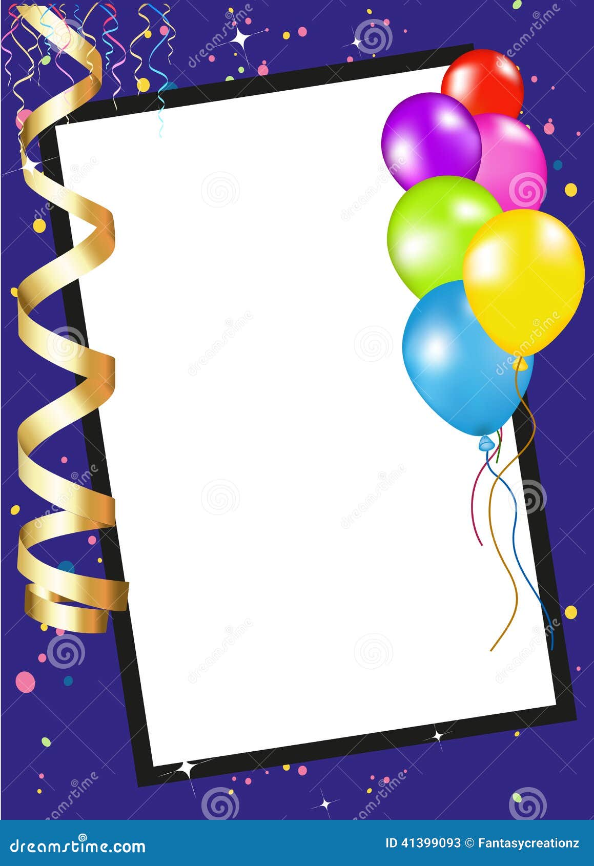 Party Invitation Frame stock vector. Illustration of background - 41399093