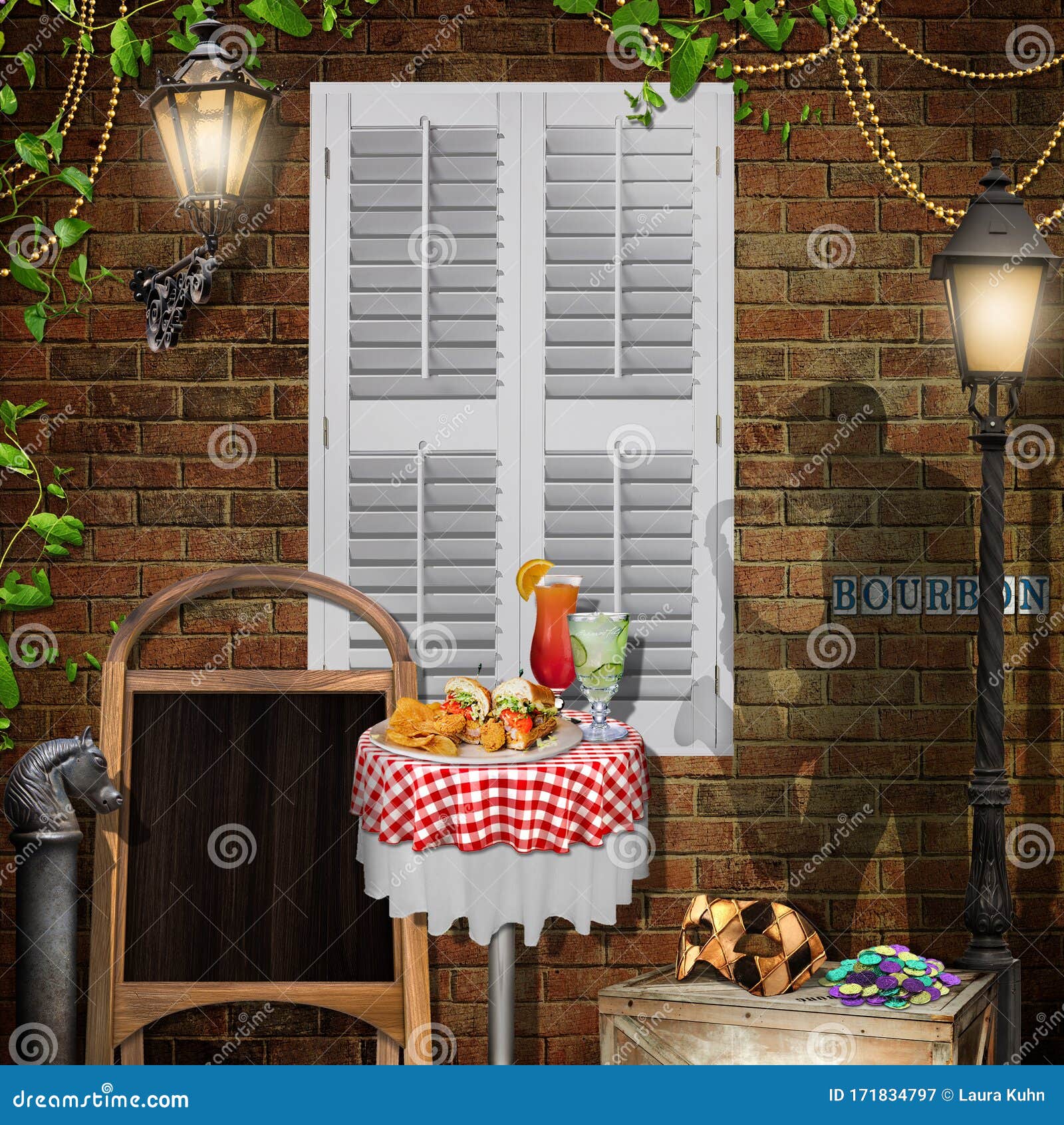 party menu texture background
