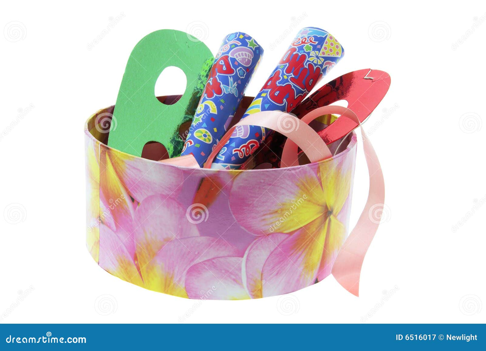 Party Novelties in Gift Box Stock Image Image of storage, objects
