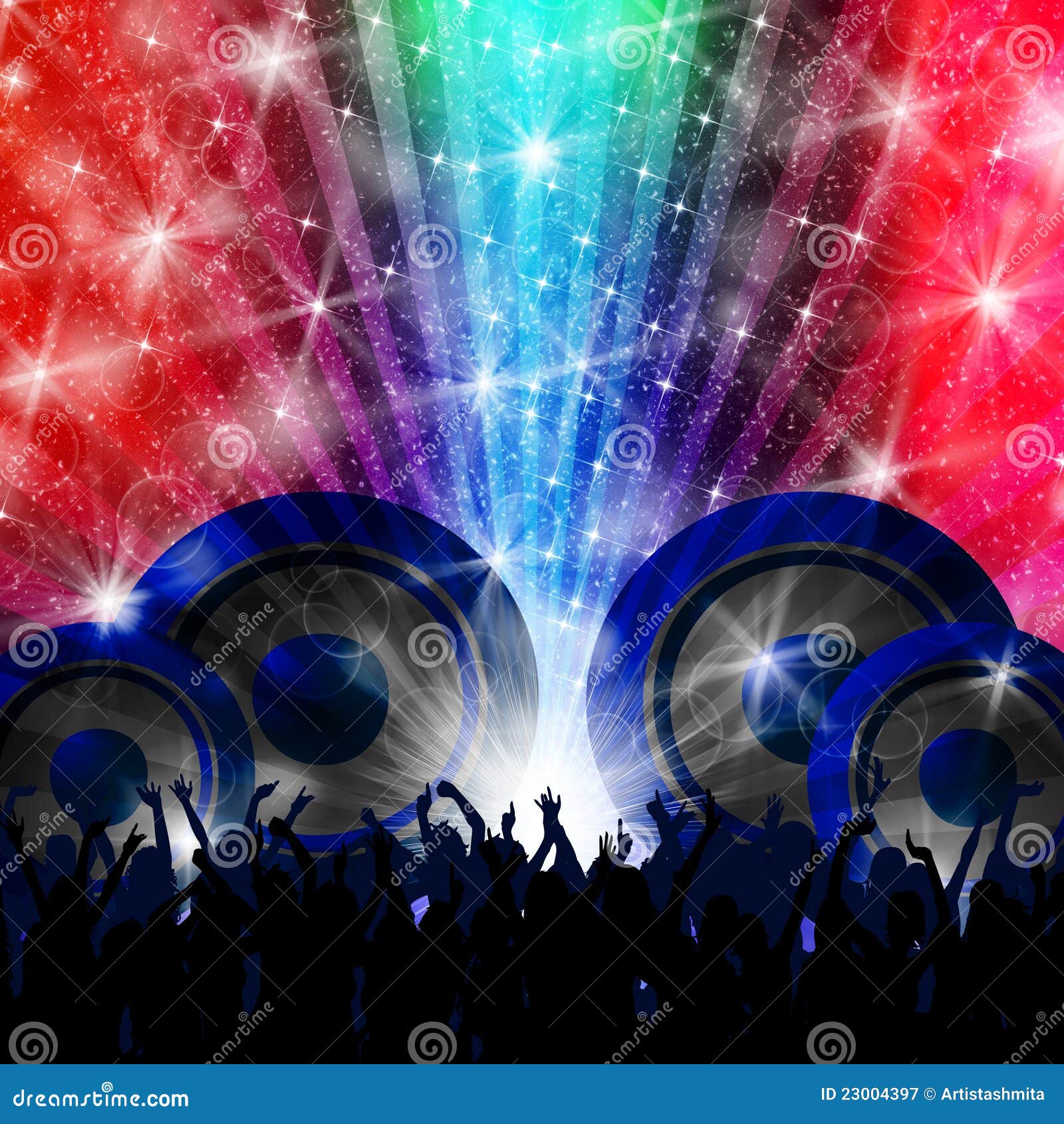 Party people background stock illustration. Illustration of music - 23004397