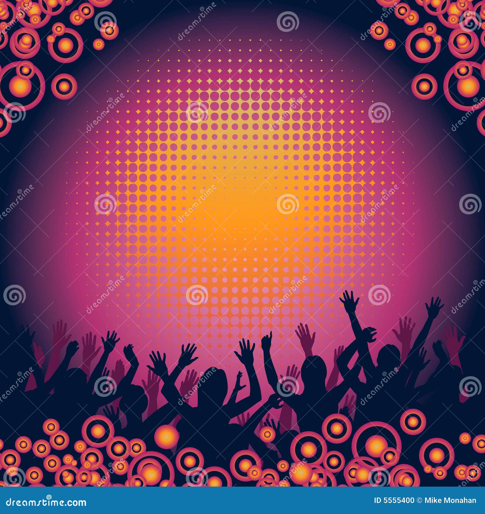 Party People Background Stock Vector Illustration Of Colourful