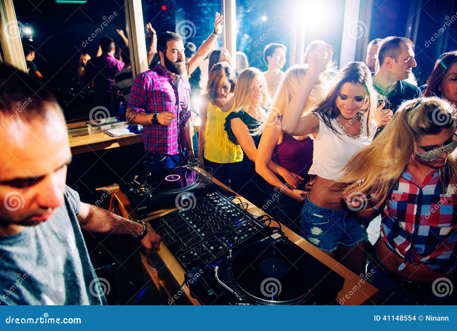 Party people stock photo. Image of nightclub, beauty - 41148554