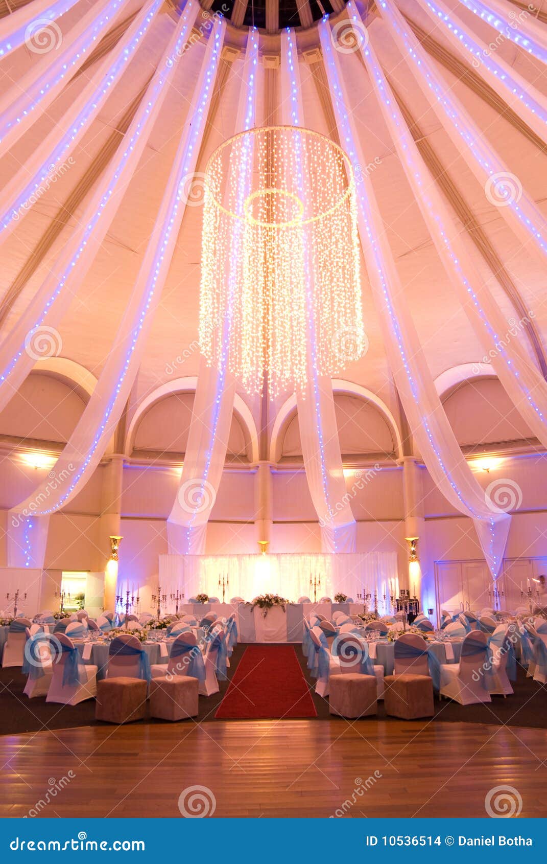 Party venue stock photo. Image of interior, blue, marriage 10536514