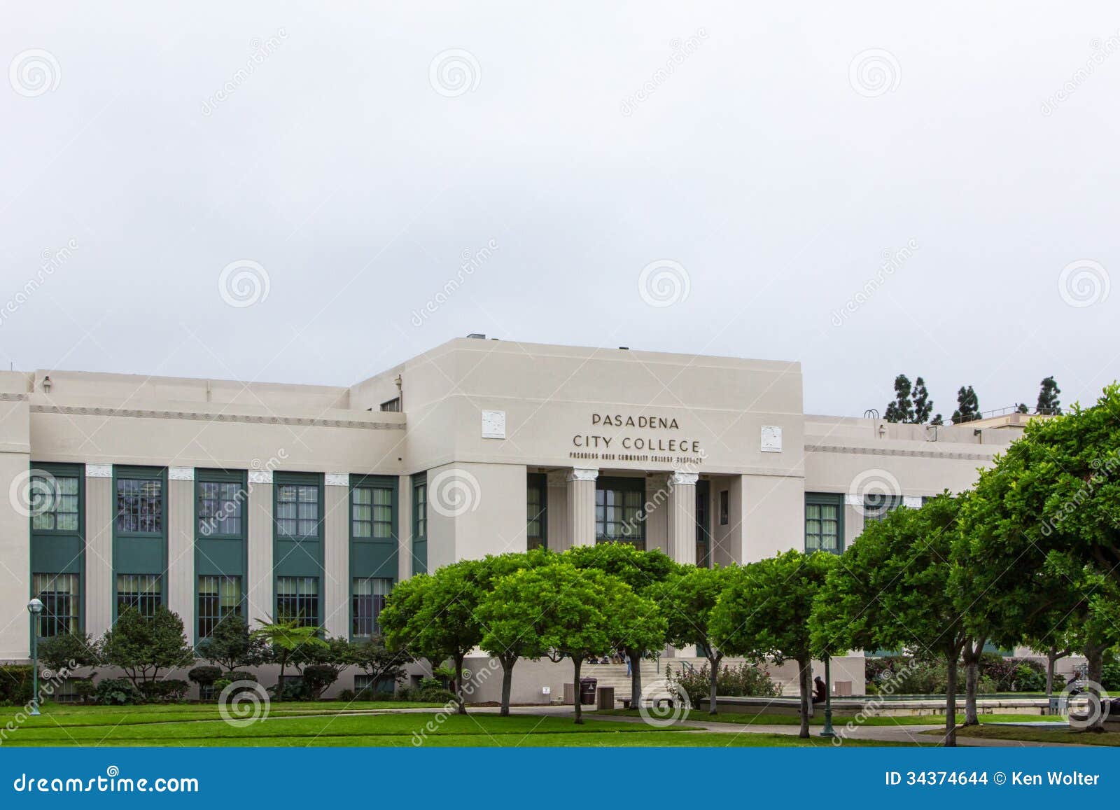 Pasadena City College editorial stock image. Image of city - 34374644