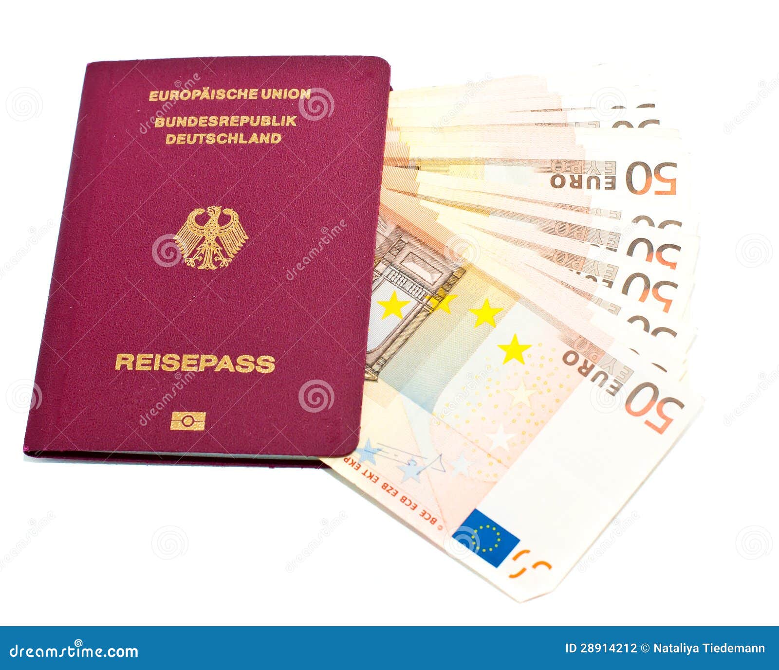 Pasaporte Alemán Internacional Foto de archivo Imagen de sistema