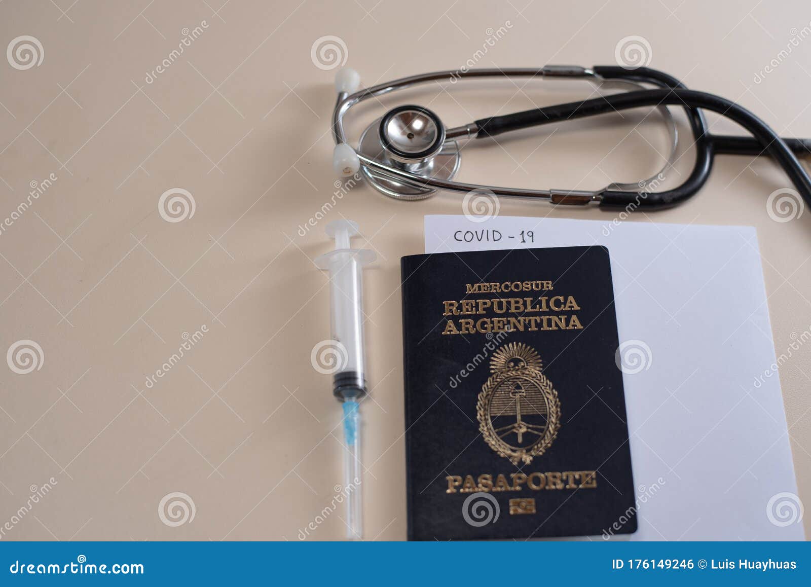 passport on background, health and prevention coronavirus, medicine, migration