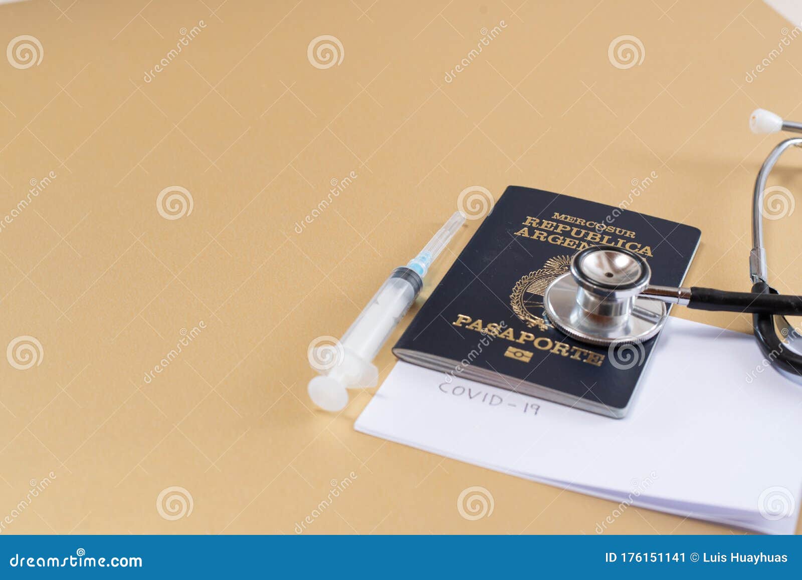 passport on background, health and prevention coronavirus, medicine, migration