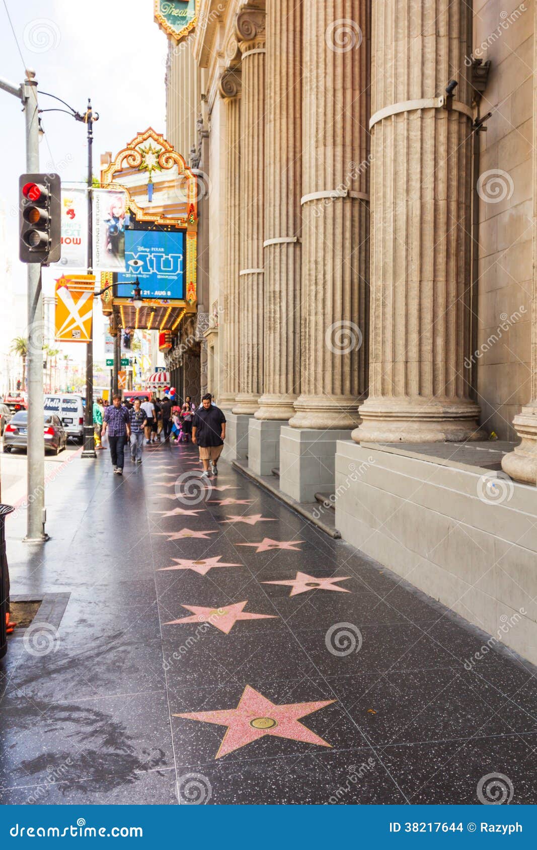 Paseo De Hollywood De La Fama Imagen de archivo editorial - Imagen de