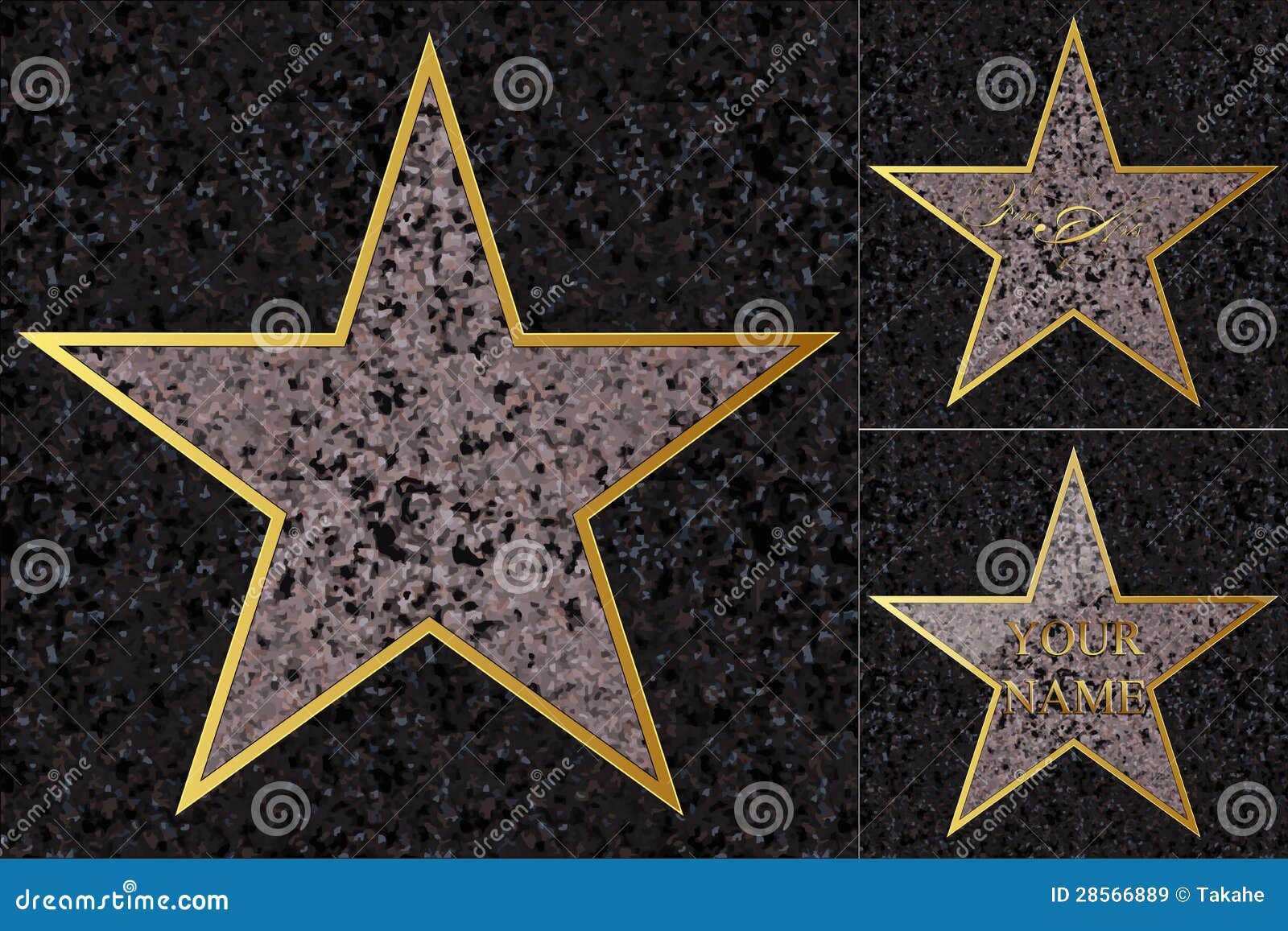 Paseo de la fama stock de ilustración. Ilustración de acortar - 28566889