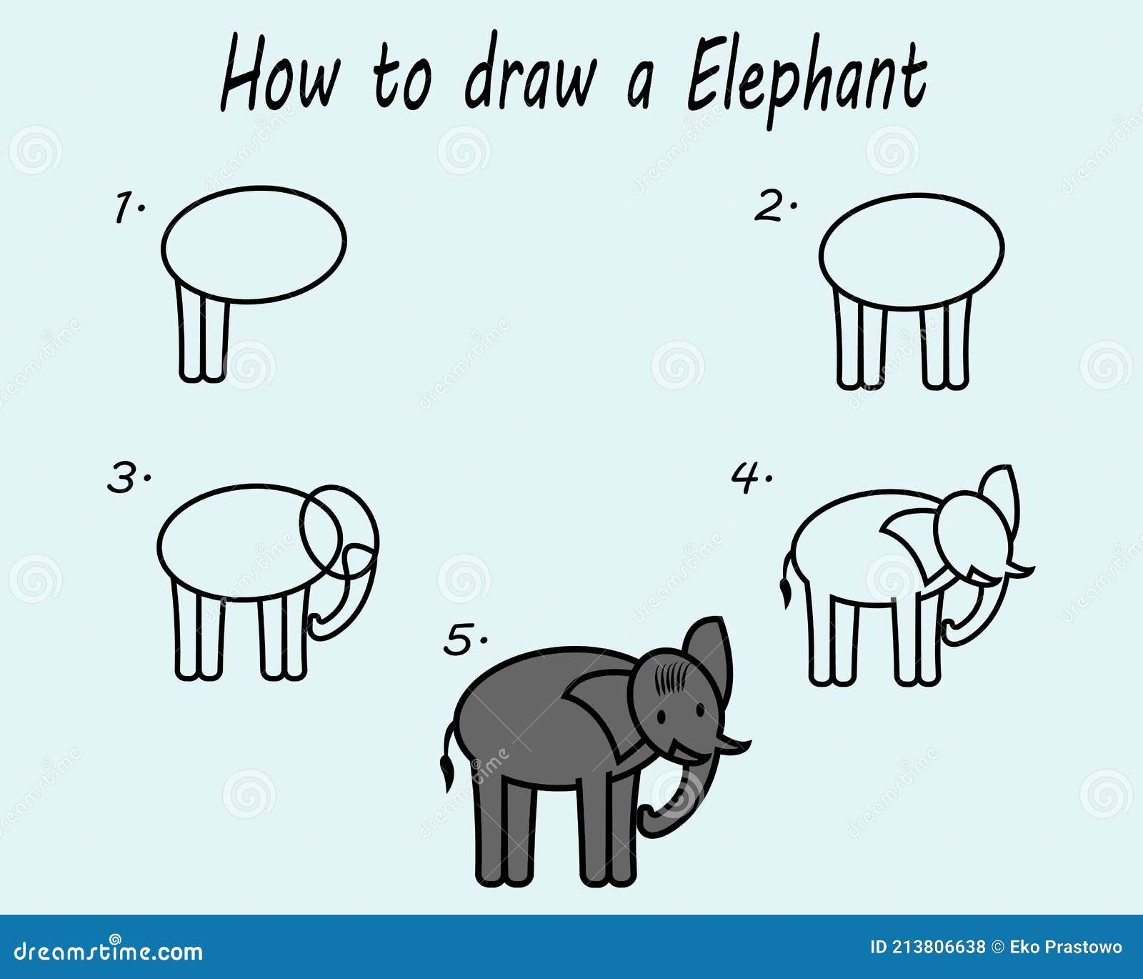 Paso a Paso Para Dibujar Un Elefante. Lección De Dibujo Para Niños. Ilustración Vectorial. Ilustración del Vector - Ilustración de arte, hospitalidad: 213806638 Paso a Paso Para Dibujar Un Elefante. Lección De Dibujo Para Niños. Ilustración Vectorial. Ilustración del Vector - Ilustración de arte, hospitalidad: 213806638