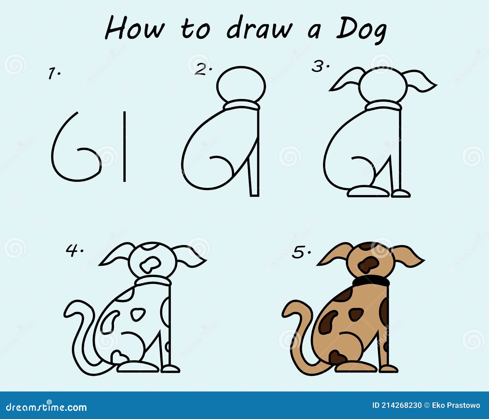 Paso a Paso Para Dibujar Un Perro. Lección De Dibujo Para Niños. Ilustración Vectorial. Ilustración del Vector - Ilustración de animal, escuela: 214268230 Paso a Paso Para Dibujar Un Perro. Lección De Dibujo Para Niños. Ilustración Vectorial. Ilustración del Vector - Ilustración de animal, escuela: 214268230