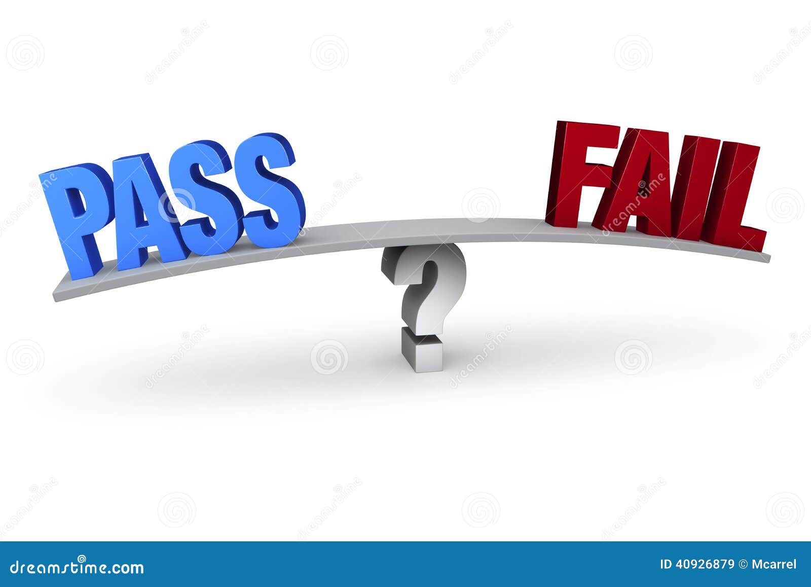 Pass Or Fail? stock illustration. Illustration of reject - 40926879