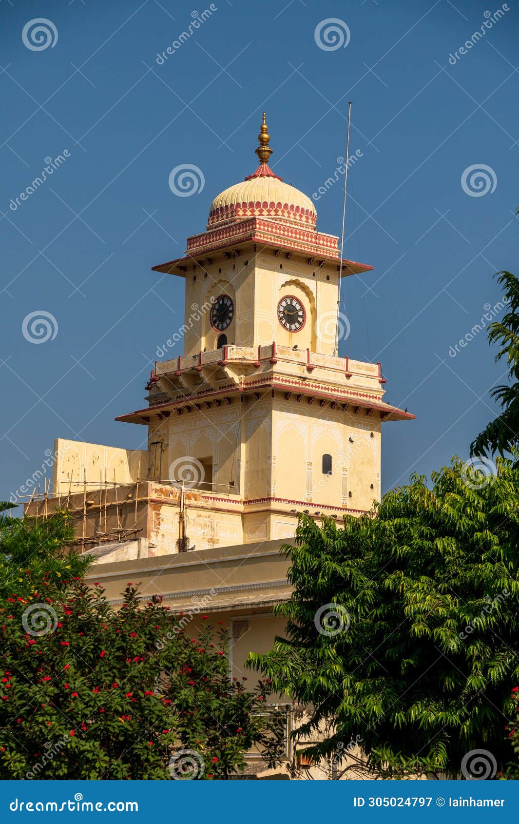 Clock Tower in Jaipur, Rajasthan, India Editorial Photography Image