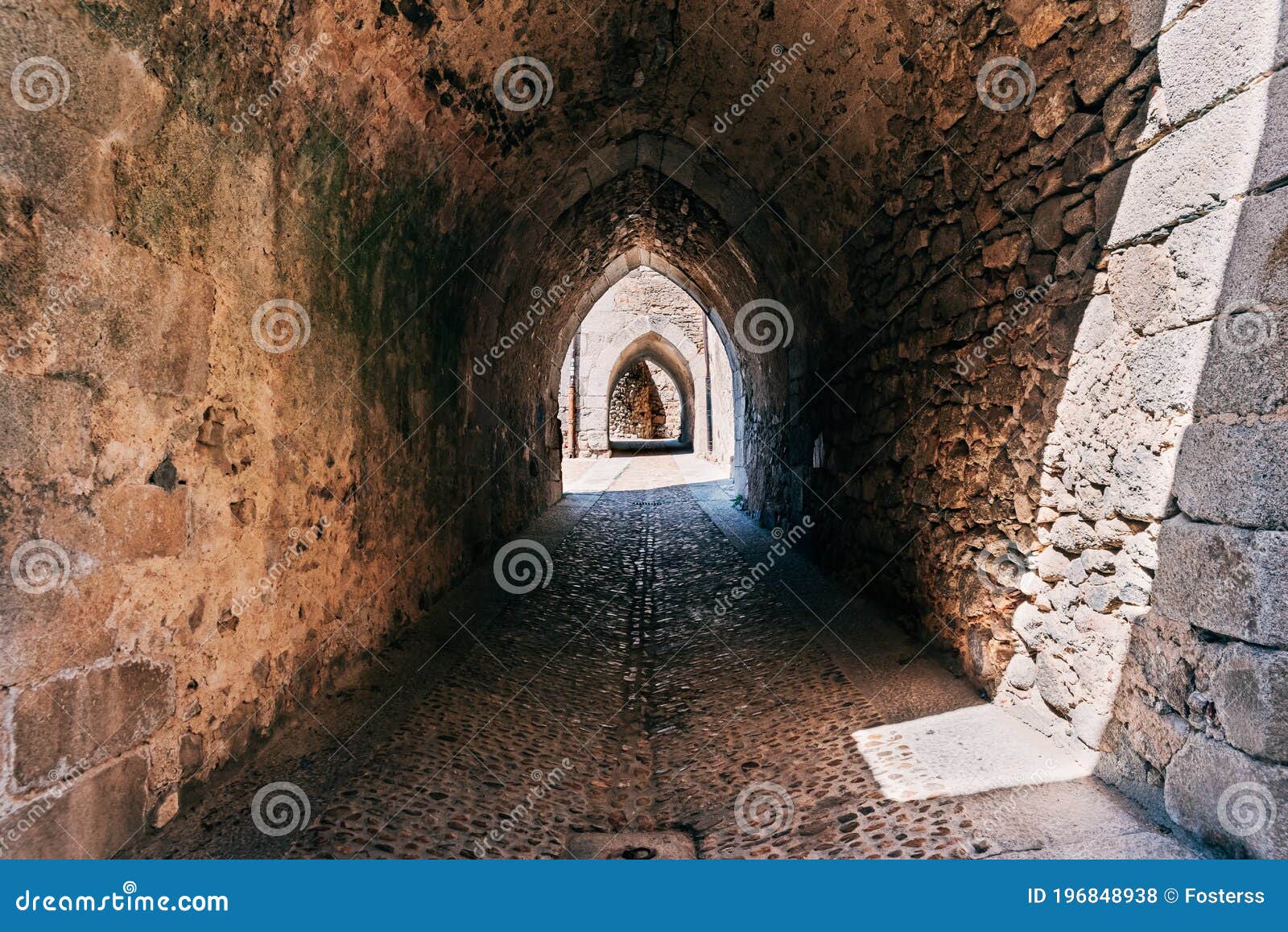 passage in  miranda del castanar in province of salamanca, spain