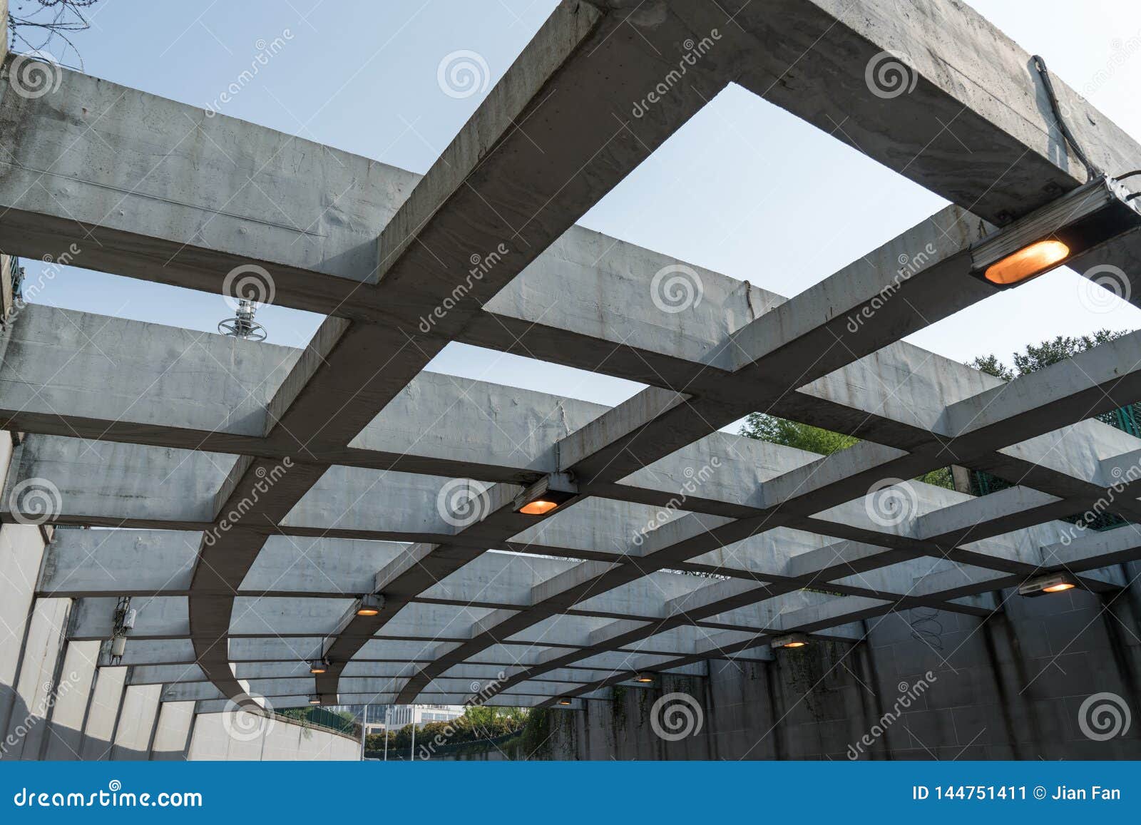 The Passageway In The City Perspective Background Stock Image Image Of City Portal 144751411