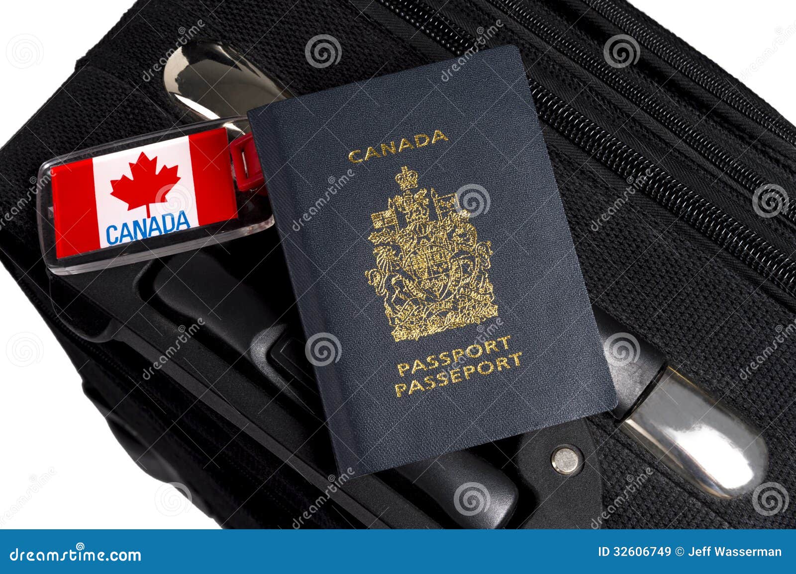 Etichette Bagagli E Portapassaporto Flintronic - Set 2 Pezzi In Pelle PU, Bianco E Grigio - Foto 10