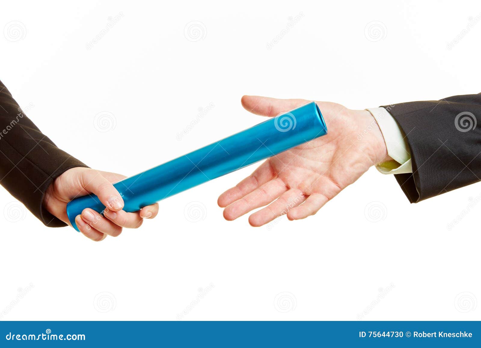 Passation Du Bâton Dans Une Course De Relais Photo stock Image du