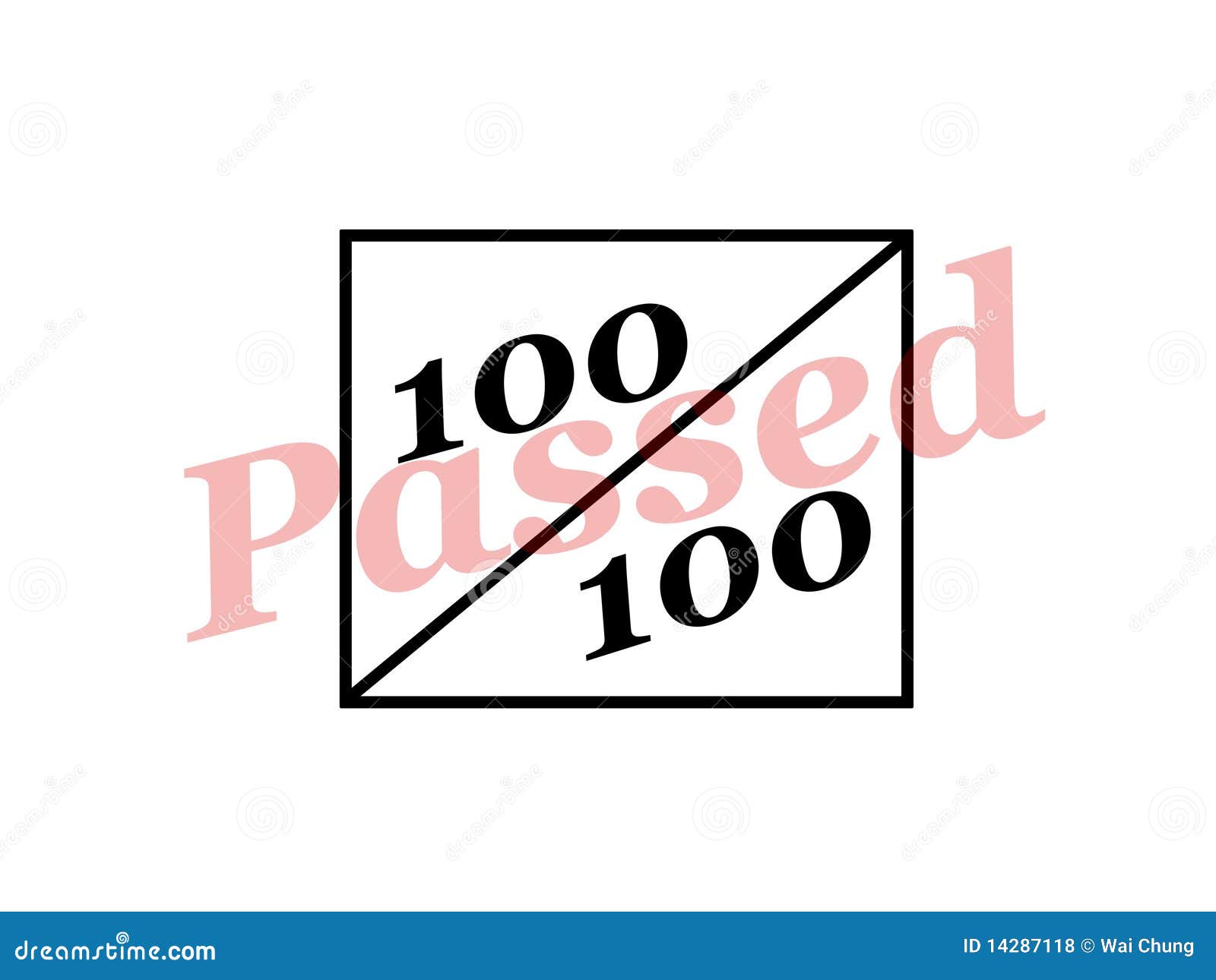 Passed With Full Marks Sign Stock Illustration Illustration Of Number Exam