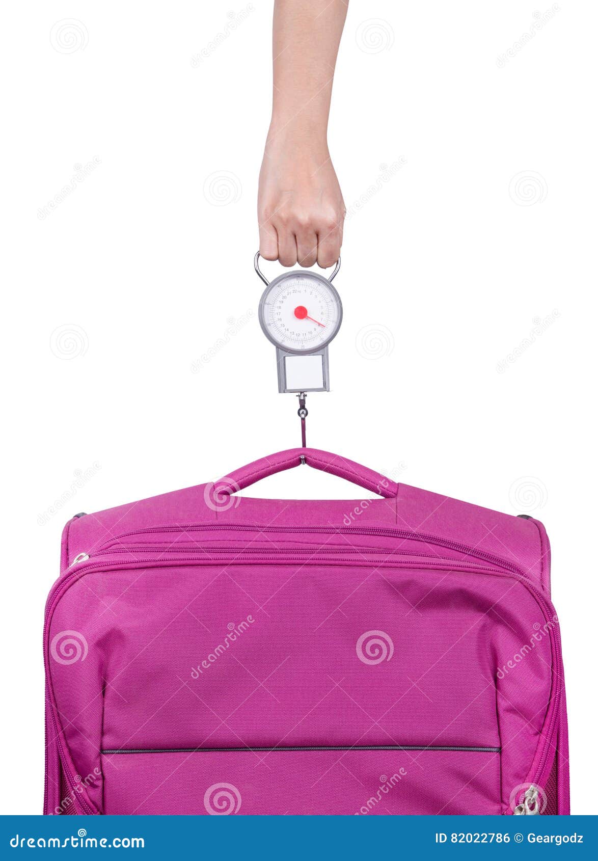 Hand Scale For Measuring Luggage Weight Stock Photo - Download