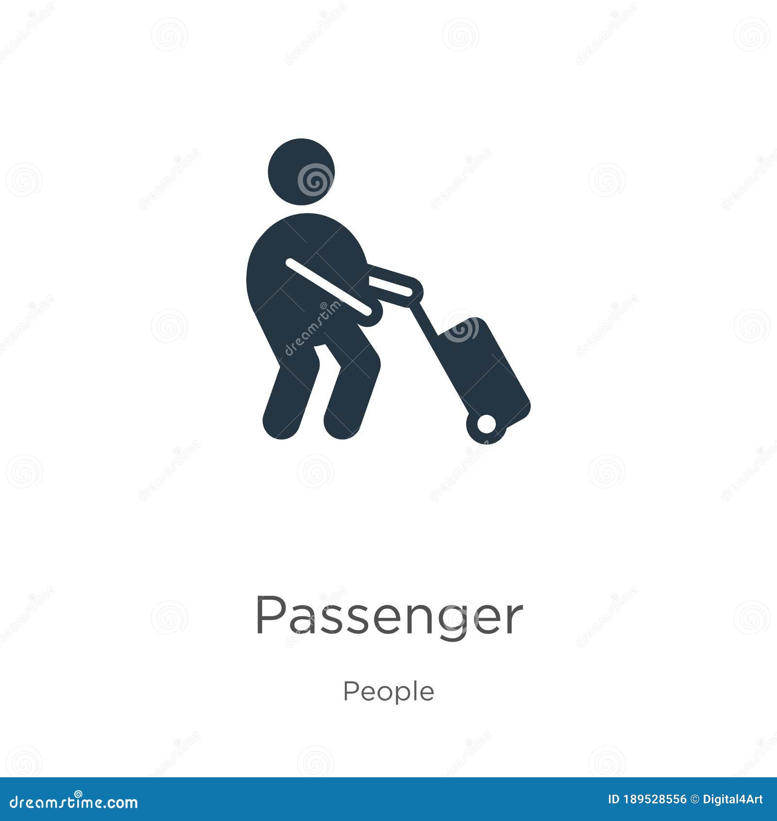 Passenger Icon Vector Trendy Flat Passenger Icon From People