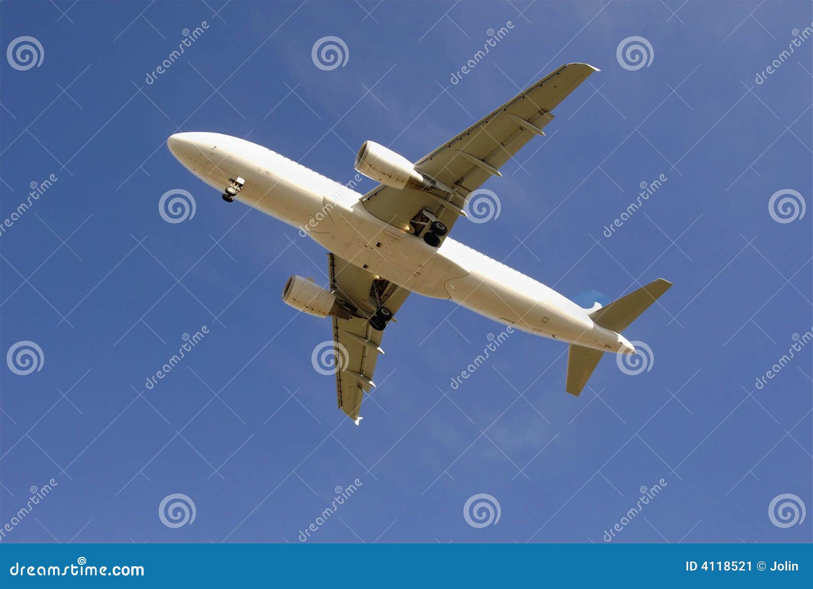 passenger jetliner taking off