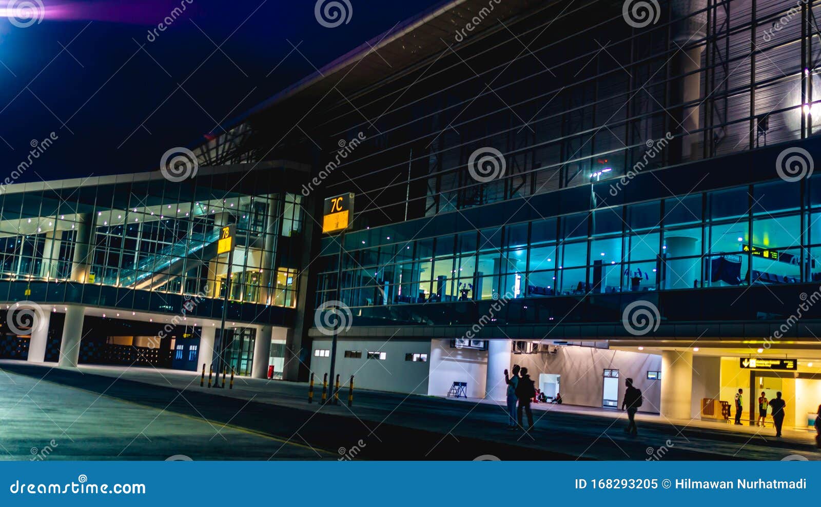 The Passenger Walk To Airport  Terminal Building At The New 