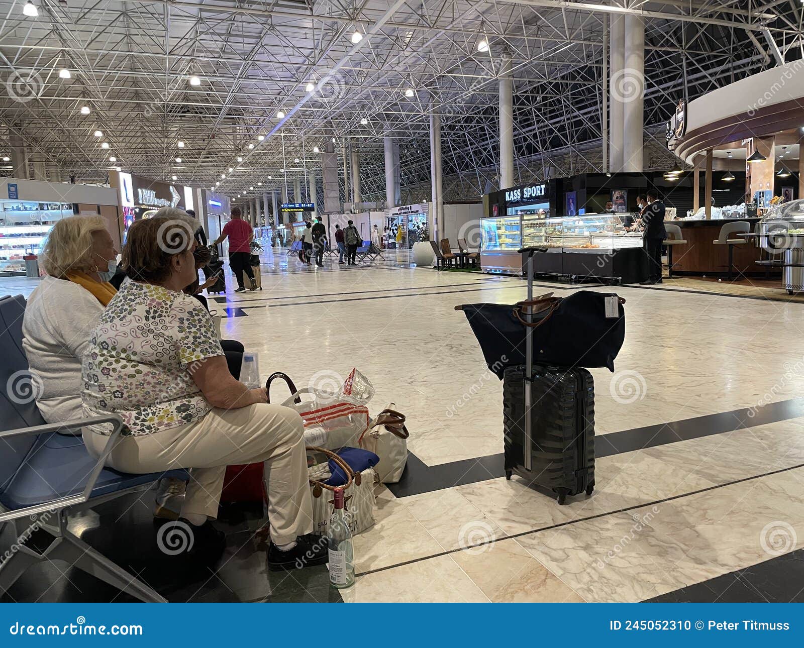 Passengers in Departure Area of a Large Airport Editorial Image Passengers in Departure Area of a Large Airport Editorial Image