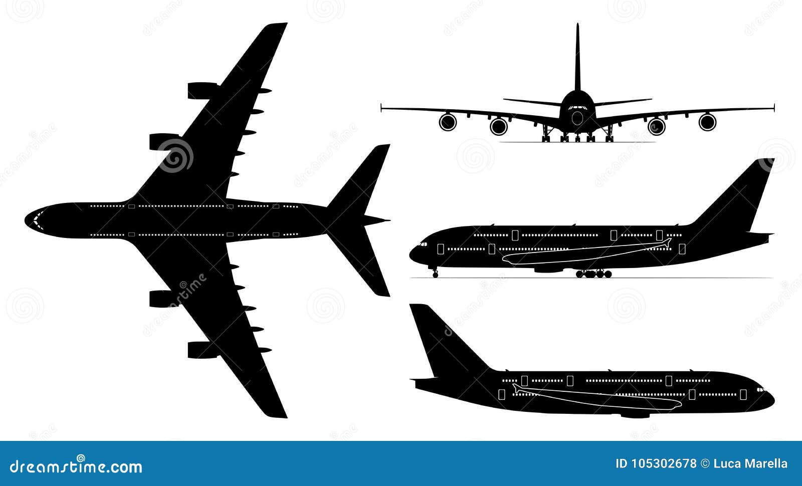 passengers jetliner  - png