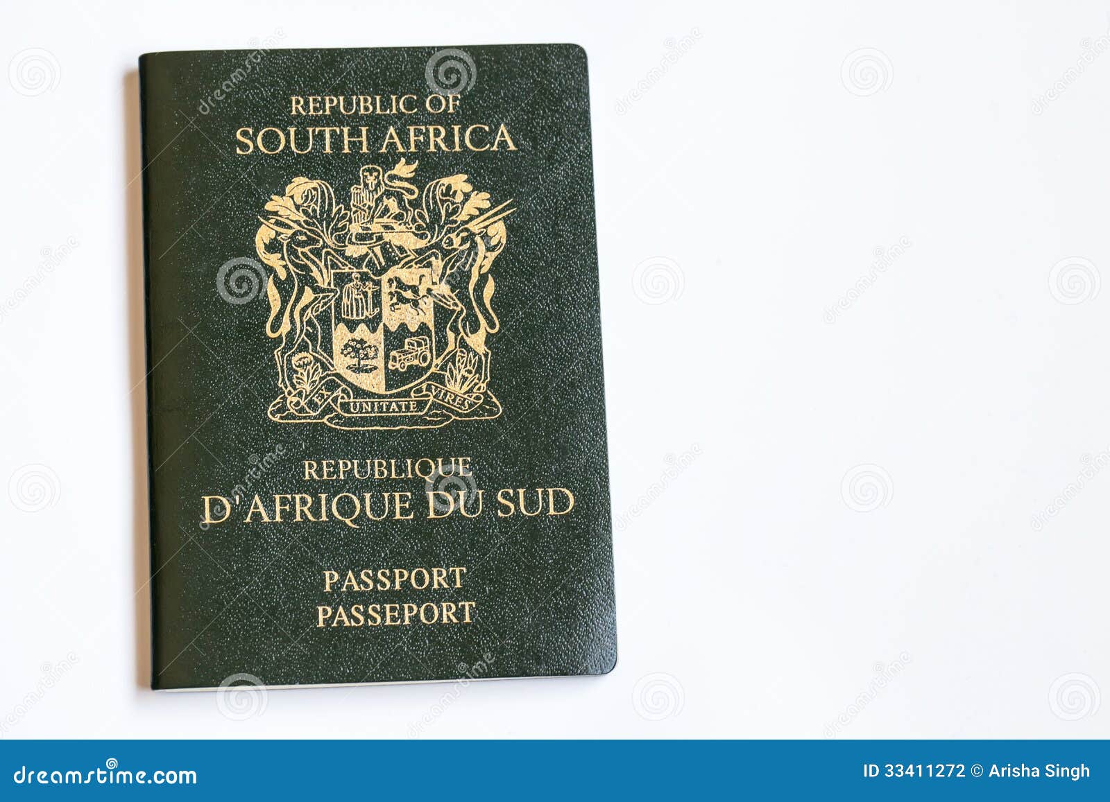 Passeport sudafricain photo stock. Image du international 33411272