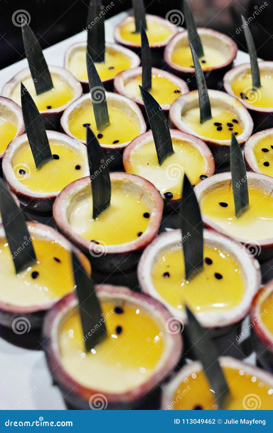 Passion Fruit Dessert at a Buffet Stock Photo Image of fruit