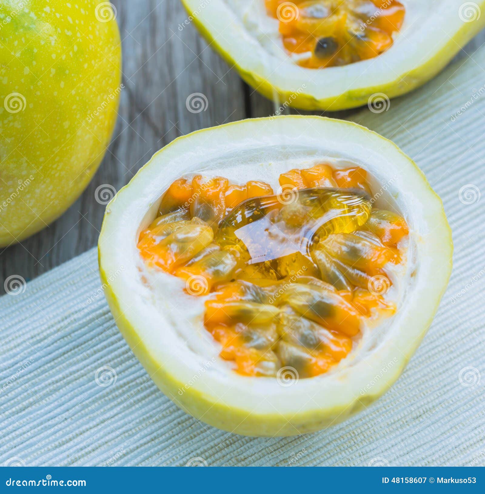 Passion fruit and honey stock image. Image of diet, cutout 48158607
