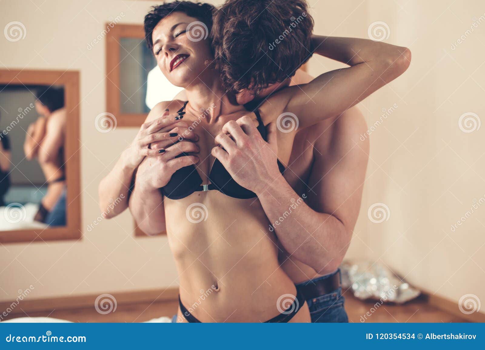 Hot Attractive Lovers Having Sex in Hotel picture