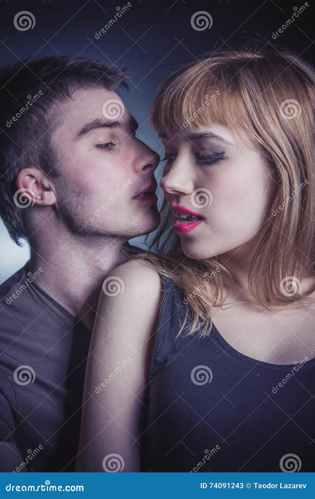 Passionate Young Couple Stock Im