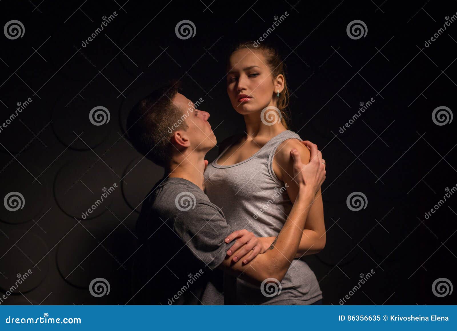 Passionate Young Couple In The Room Stock Image Image Of Rough Love