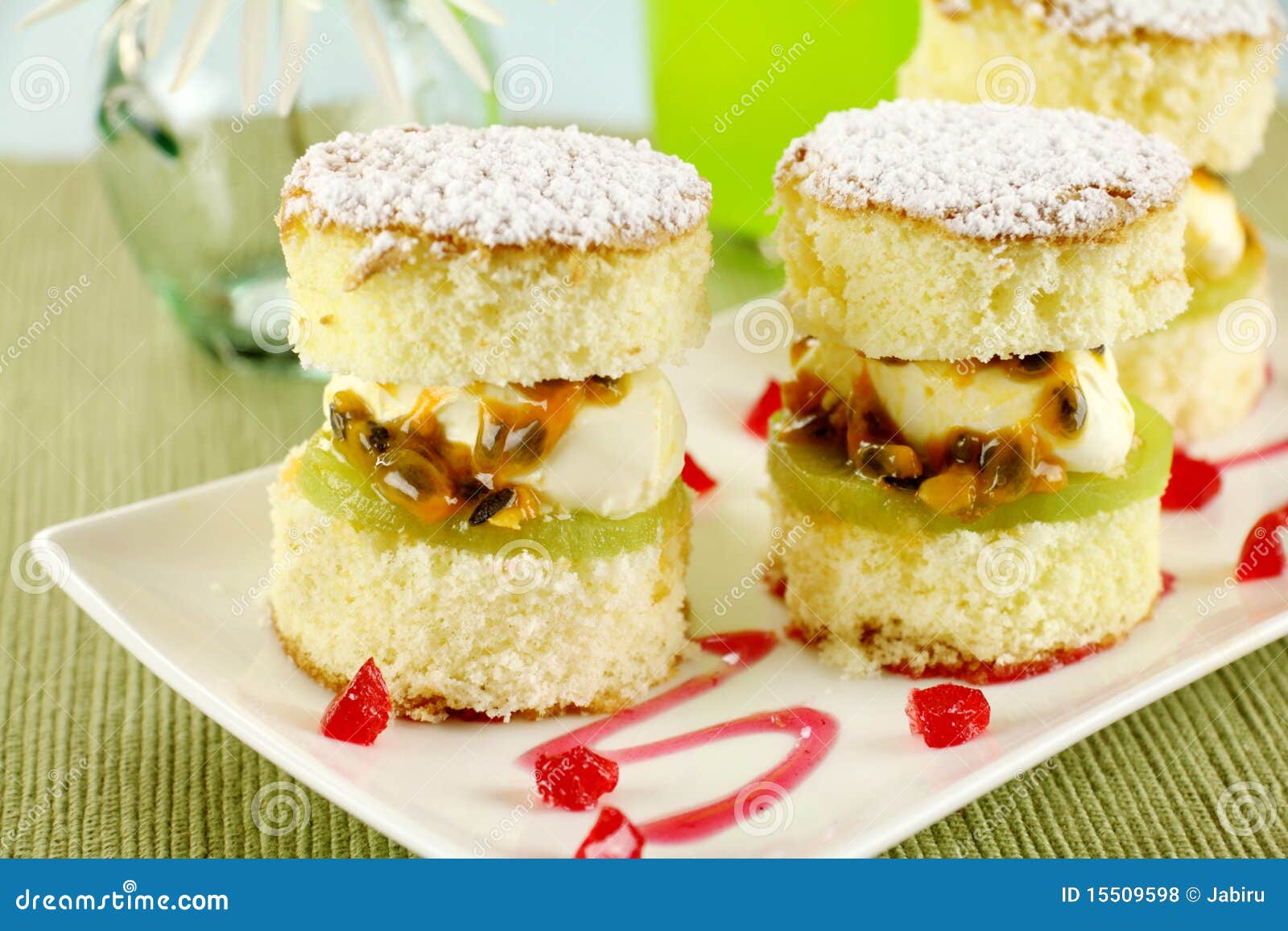 Passionfruit Sponge Stack stock photo. Image of flavor 15509598