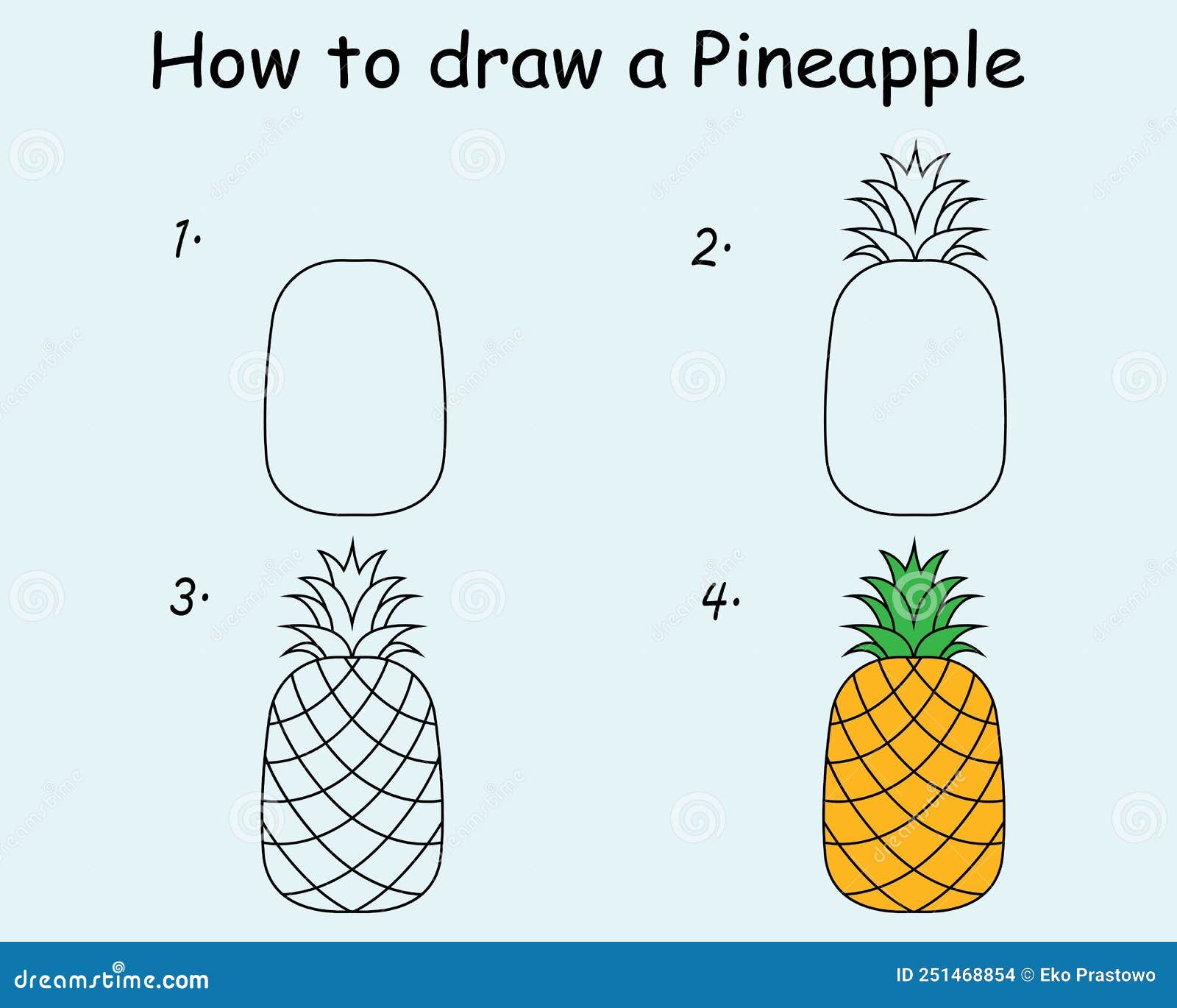 Desenho e Coloração de Abacaxi: Um Tutorial Divertido e Fácil