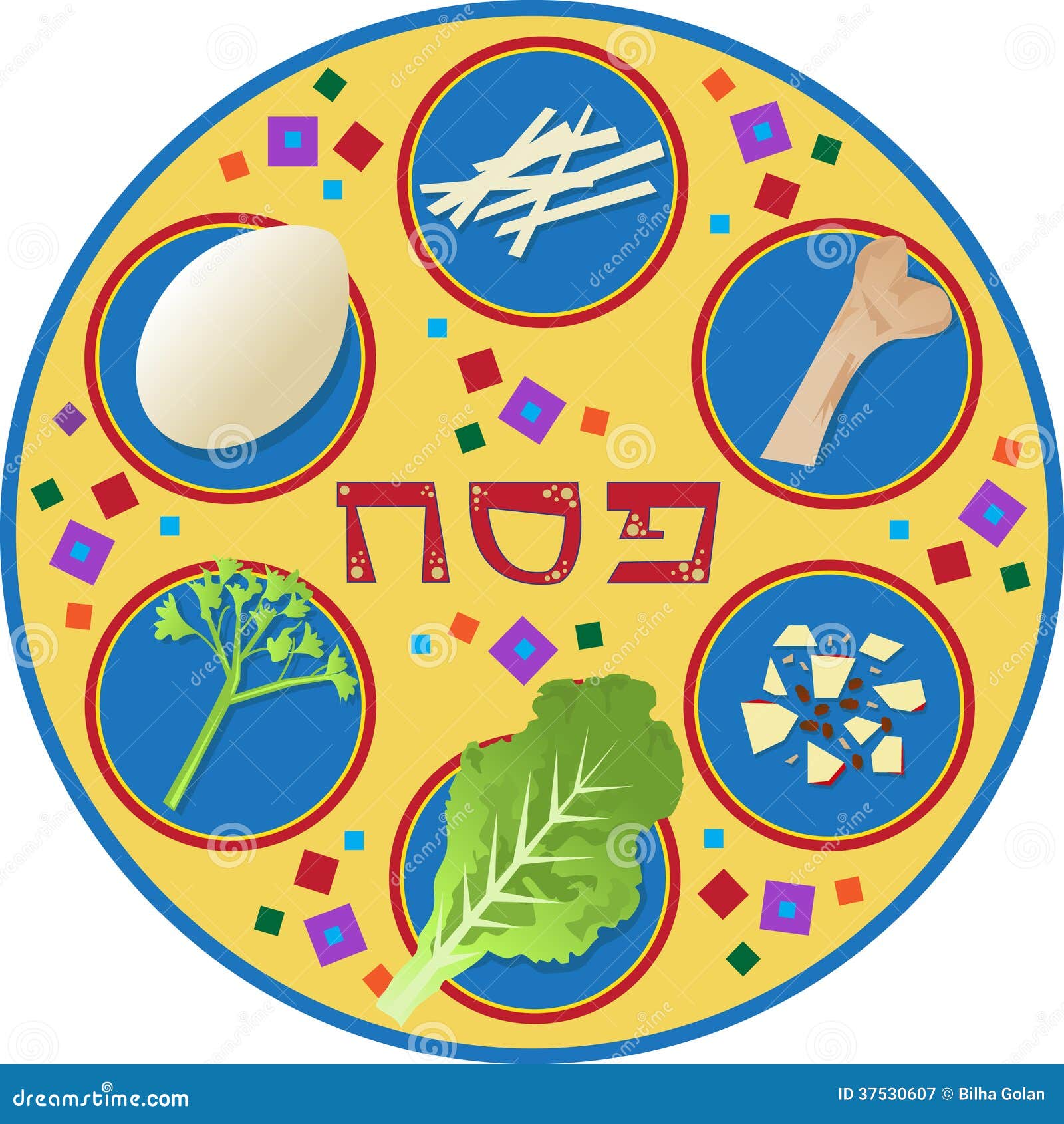 Passover Plate Royalty Free Stock Photography Image 37530607