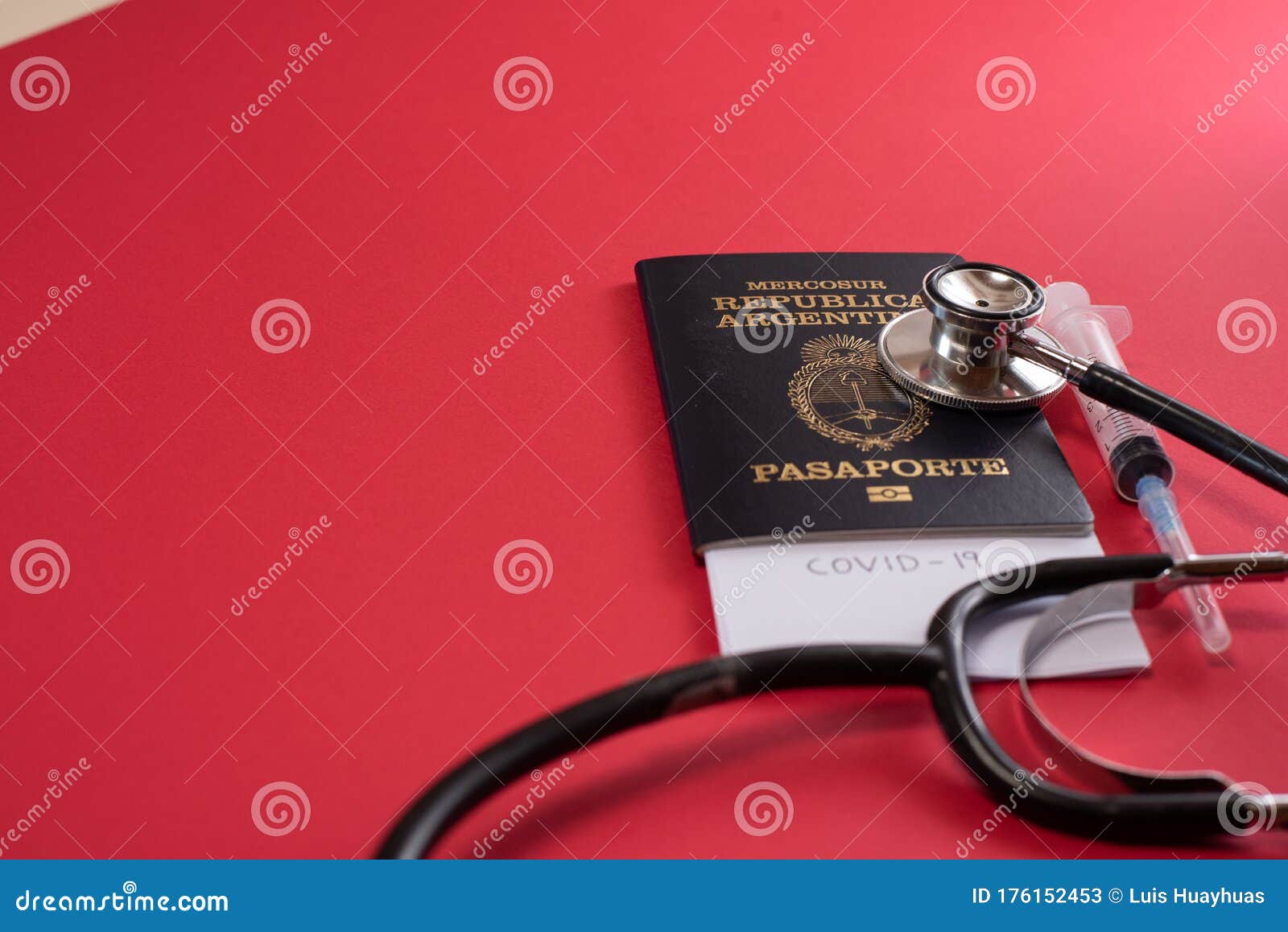 passport on background, health and prevention coronavirus, medicine, migration