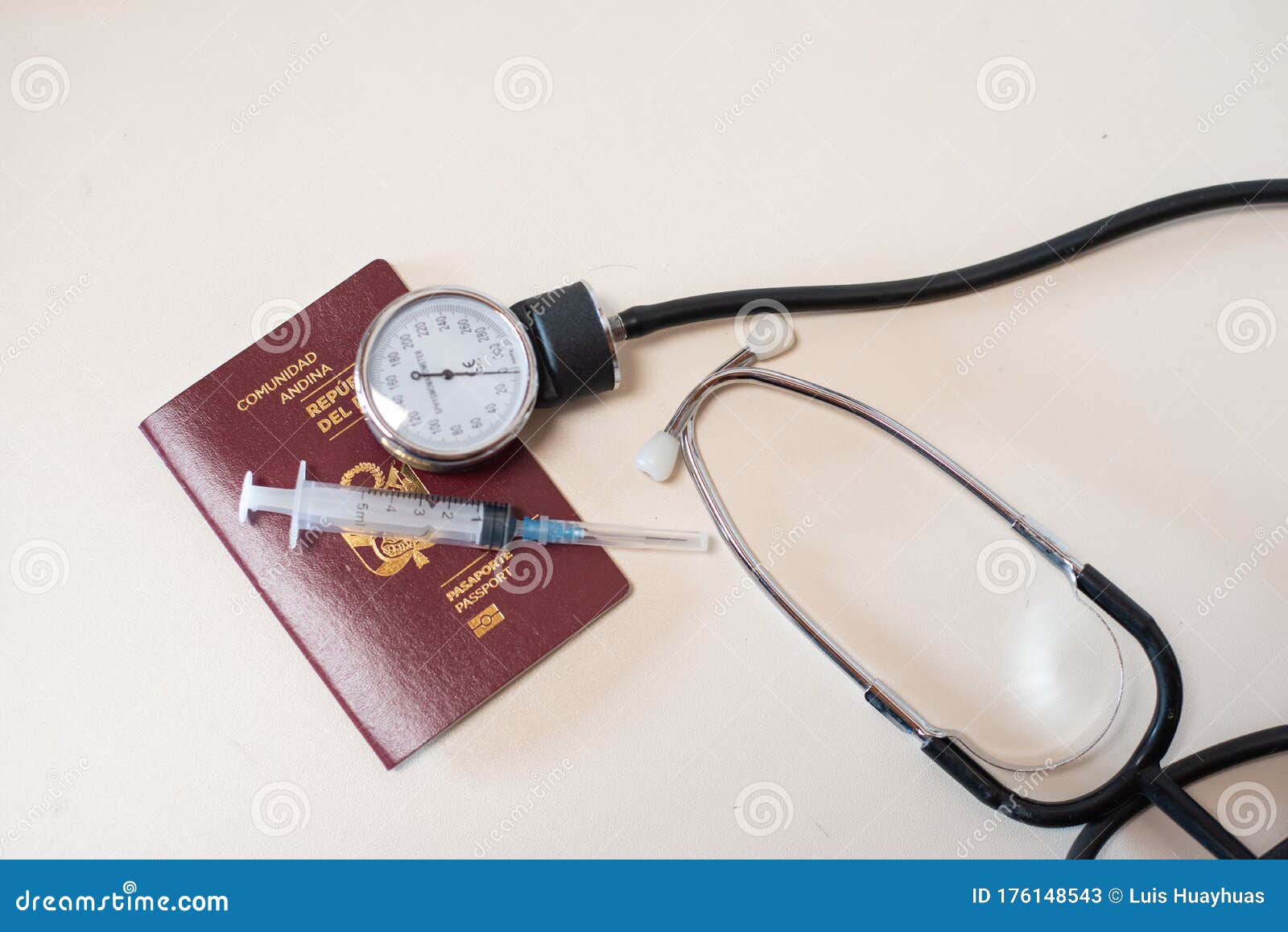 passport on background, health and prevention coronavirus, medicine, migration