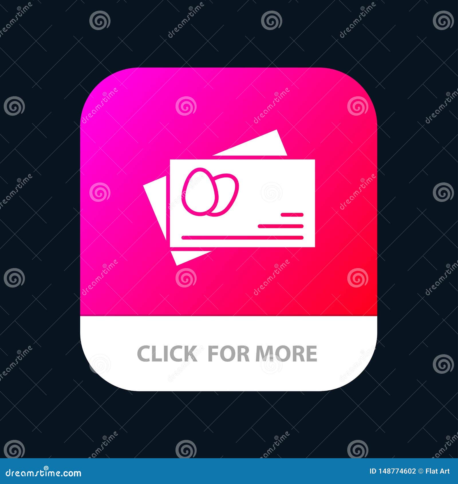passport, egg, easter mobile app button. android and ios glyph version