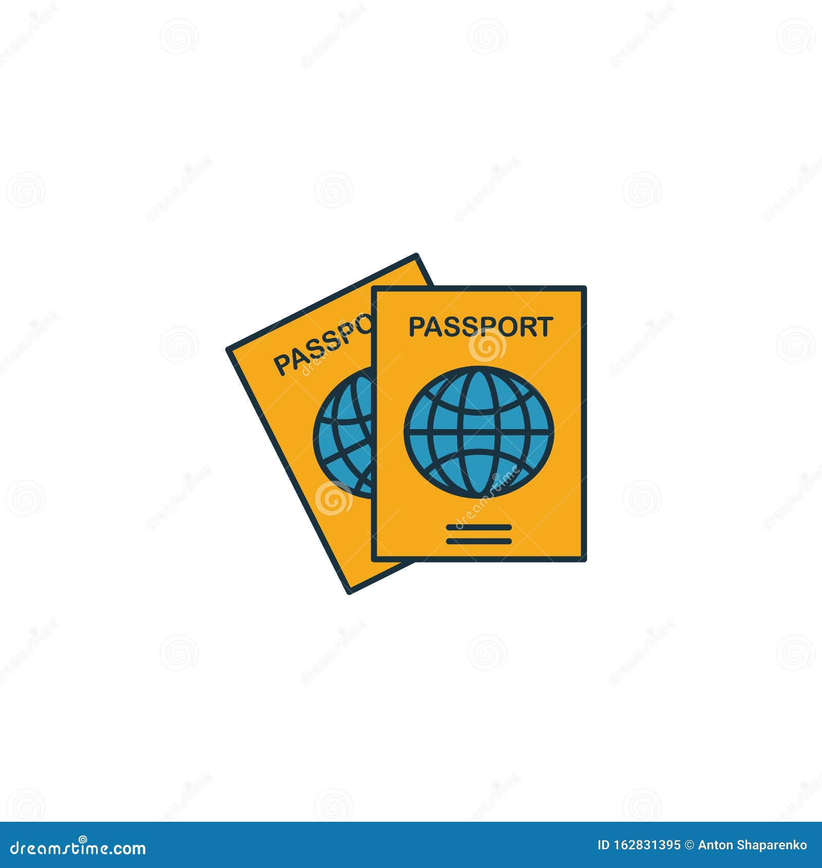 Passport Icon Simple Element From Travel Icons Collection Stock Illustration Illustration Of 5611