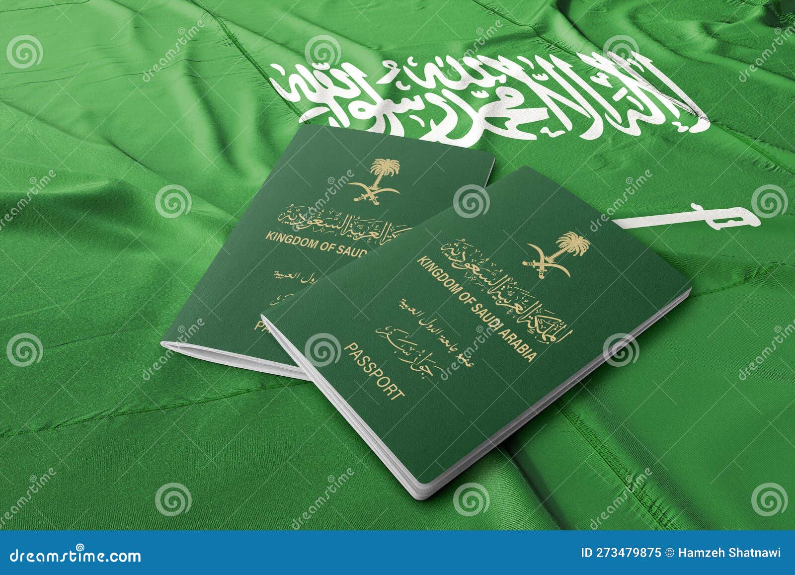 The Passport Of The Kingdom Of Saudi Arabia On Its Flag The Saudi Arabian Passport Is A 