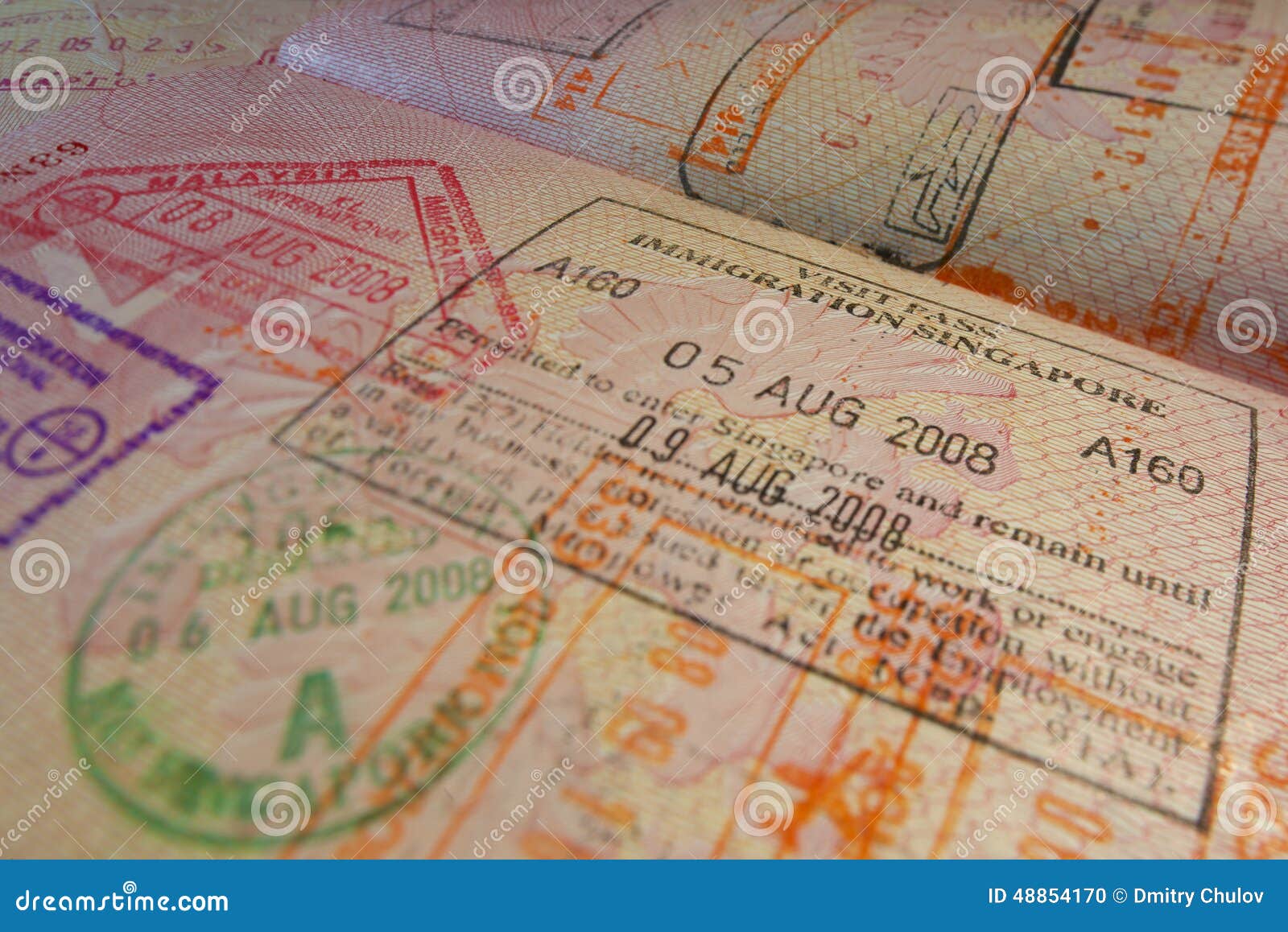 Passport And Singapore Banknote On White Background Stock Image passport-and-singapore-banknote-on-white-background-stock-image