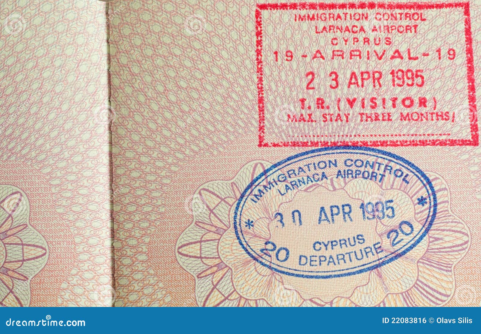 Passport stamp stock photo. Image of admission, border 22083816