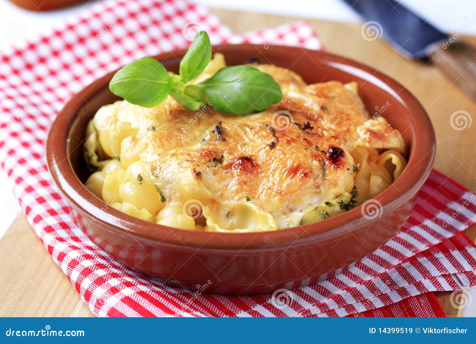 Pasta au gratin stock image. Image of dish, meal, baking 14399519