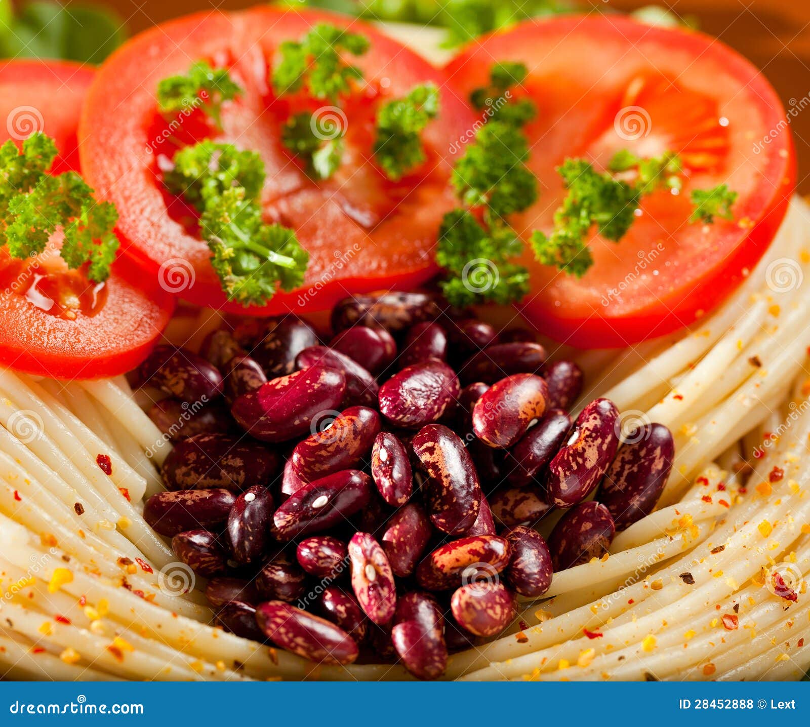 Pasta with baked beans stock photo. Image of bean, kitchen 28452888