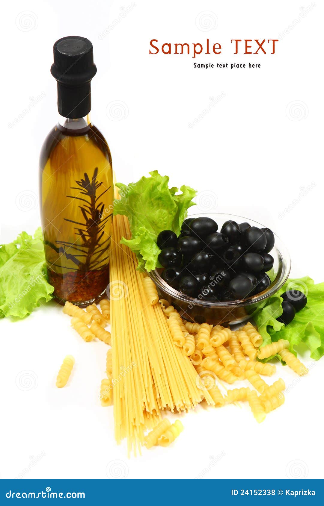 Pasta and black olives stock photo. Image of food, delicious 24152338