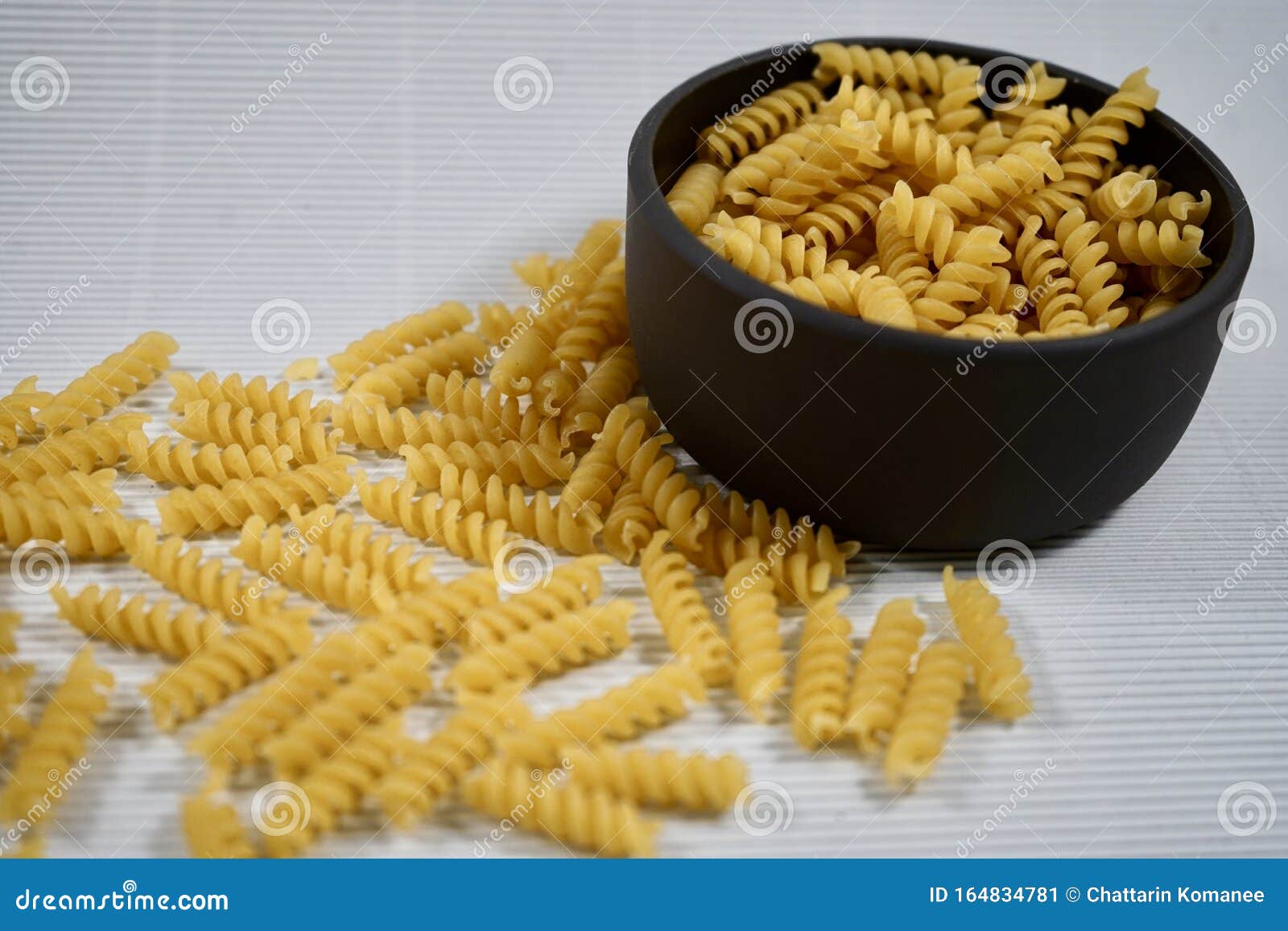 Pasta on bowl stock image. Image of background, isolate 164834781