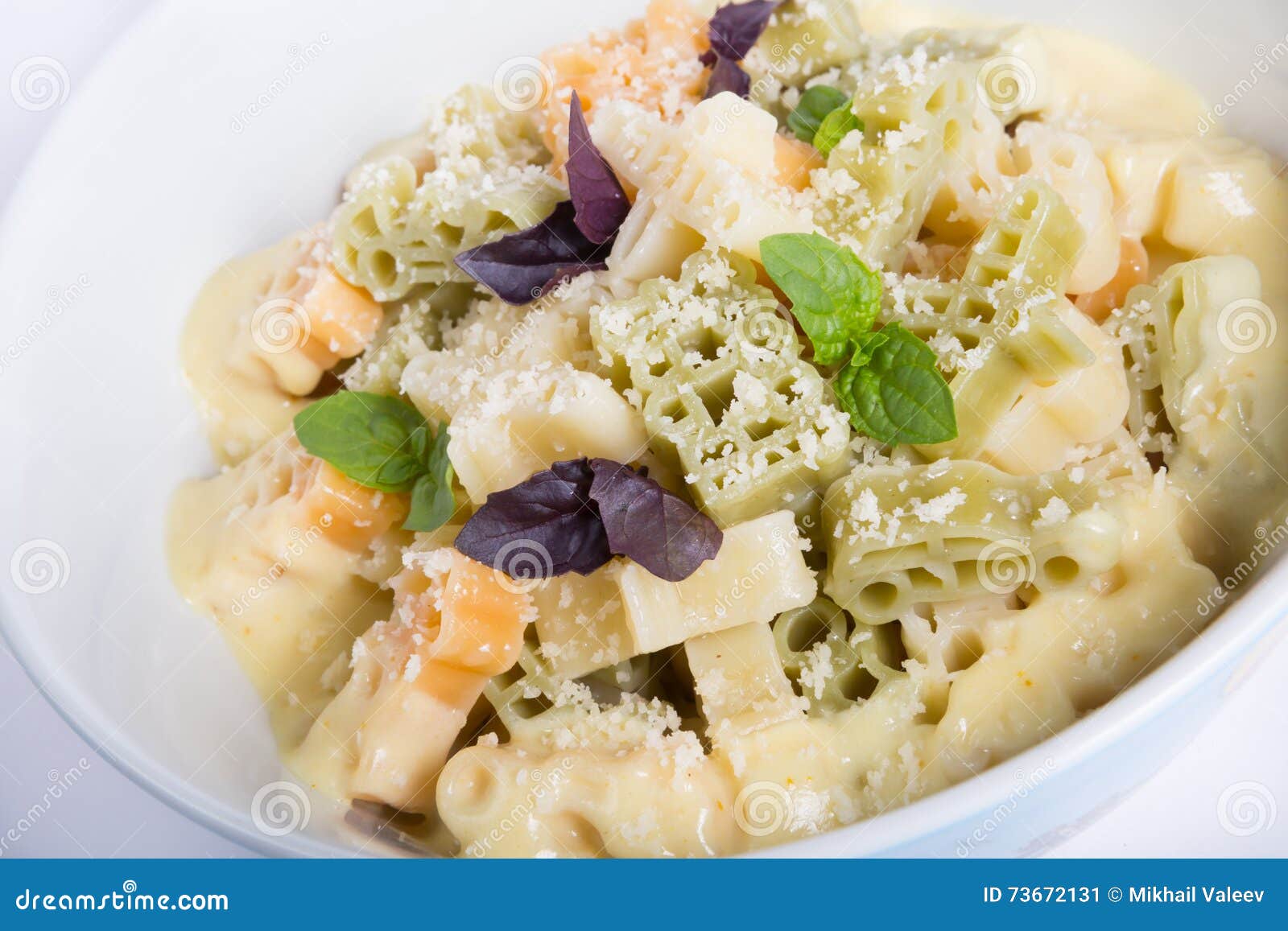 Pasta bowl with parmesan stock image. Image of parmesan 73672131
