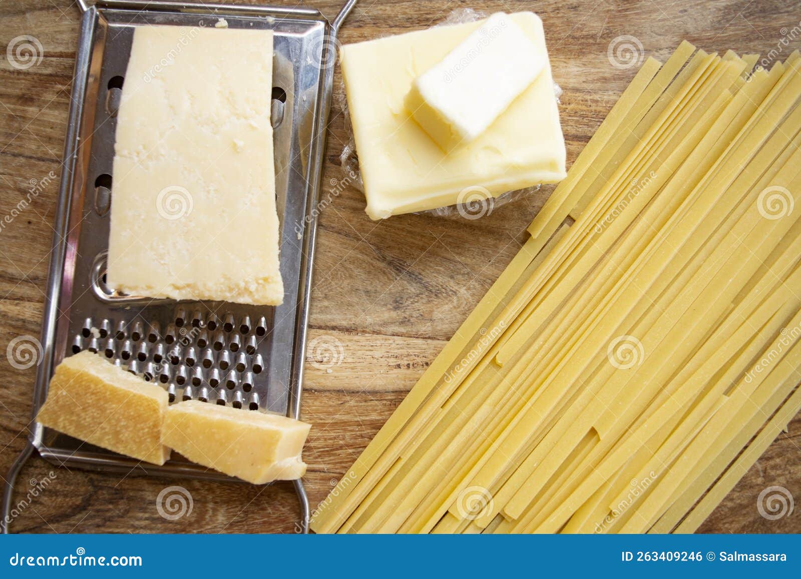 Pasta Butter and Parmesan Cheese Stock Photo Image of pasta, view
